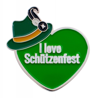 PIN "I Love Schützenfest" grün 