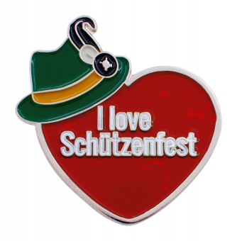 PIN "I Love Schützenfest" rot 